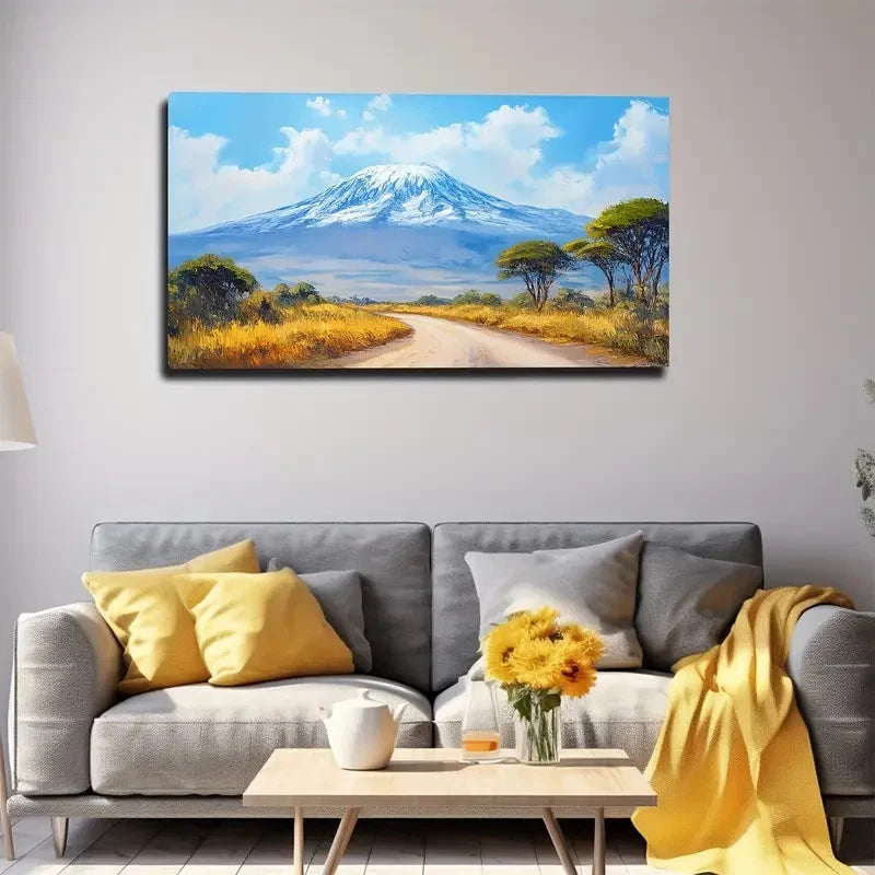 Kilimanjaro Good Nature Wall Art Canvas Office Home Room Framed 120x60cm