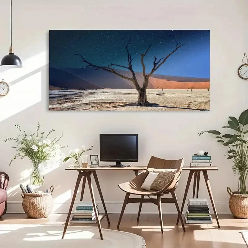 Namibia Deadvlei Panorama Wall Art Canvas Office Home Room Framed 120x60cm