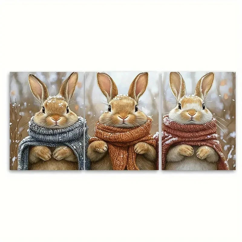 3pcs Peanut Butter Paste Cake Painting TI Wall Art Set Canvas Framed 60x90cm - High Quality Print 100% Australian Made Wall Canvas Ready to Hang