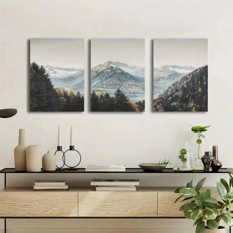 3pcs Art Deco Modern Classic wall Art Set Canvas Framed 50x70cm - High Quality Print 100% Australian Made Wall Canvas Ready to Hang - Bella Home Decor