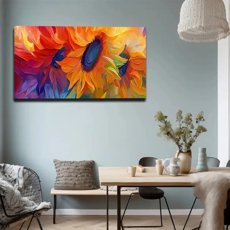 Modern Bohemian Minimalist Wall Art canvas office home room framed 120x60cm