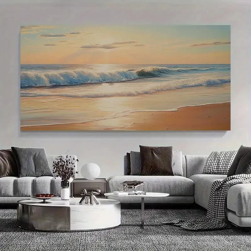 Vibrant Color Serene Atmosphere Wall Art Canvas Office Home Room Framed 120x60cm