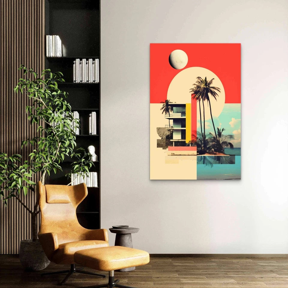 Rendering Inspirational Mood Board 40x60cm Metal Print Ready to Hang