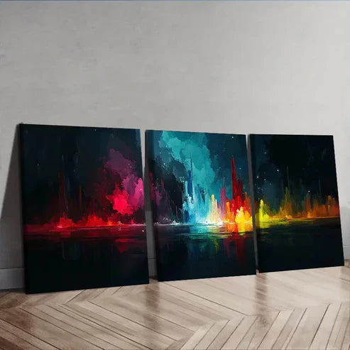 3pcs Beauty and the Wolf Wall Art Set Canvas Unframed – High Quality Print 100% Australian Made Wall Canvas
