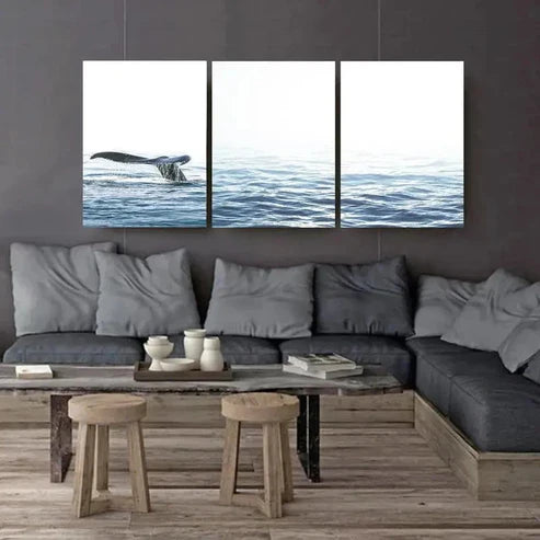 3pcs Ocean Triptych Oceanic Theme OT Wall Art Canvas Unframed – High Quality Print 100% Australian Made Wall Canvas