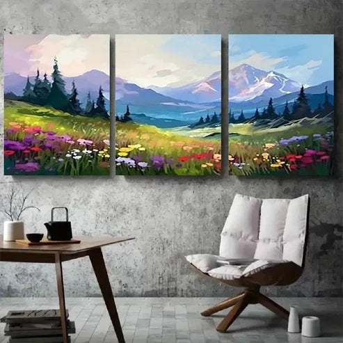 3pcs White Peony & Butterfly Botanical Wall Art Canvas Unframed - High Quality Print 100% Australian Made Wall Canvas