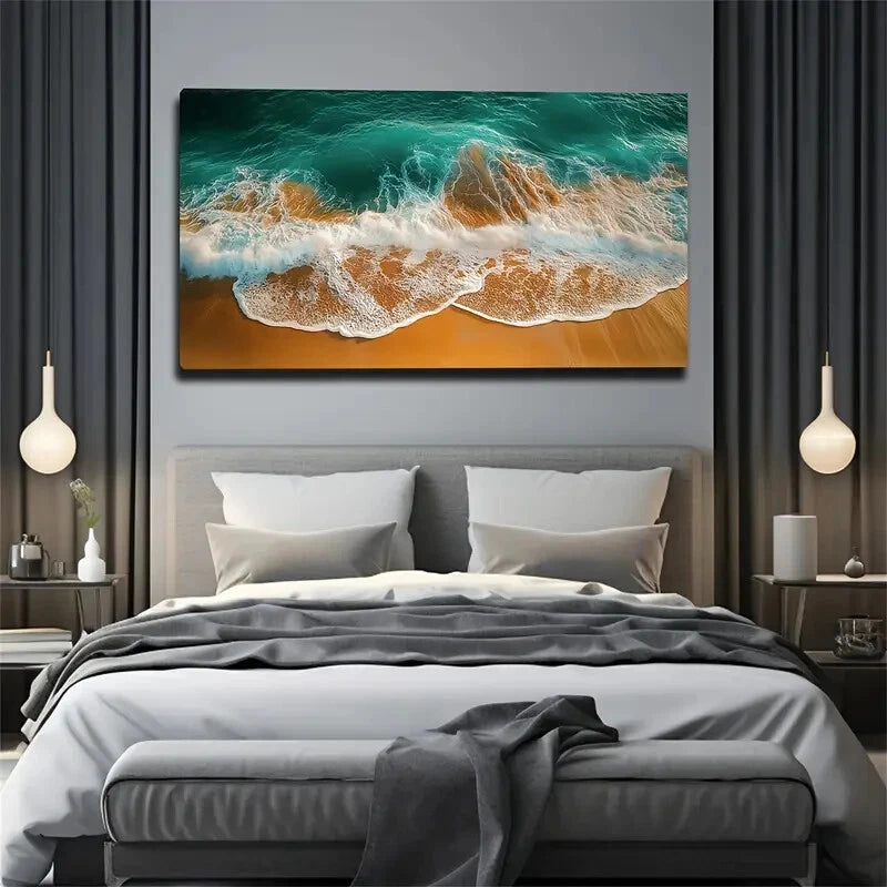 The Natural Landscape Wall Art canvas office home room framed 120x60cm - Bella Home Decor