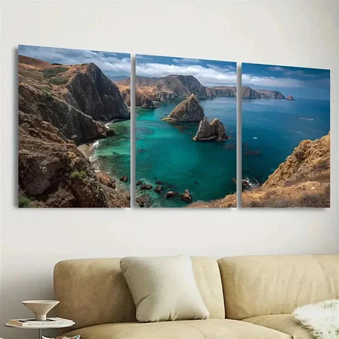 3pcs Islands National Park Wall Art Set Canvas Unframed - High Quality Print 100% Australian Made Wall Canvas