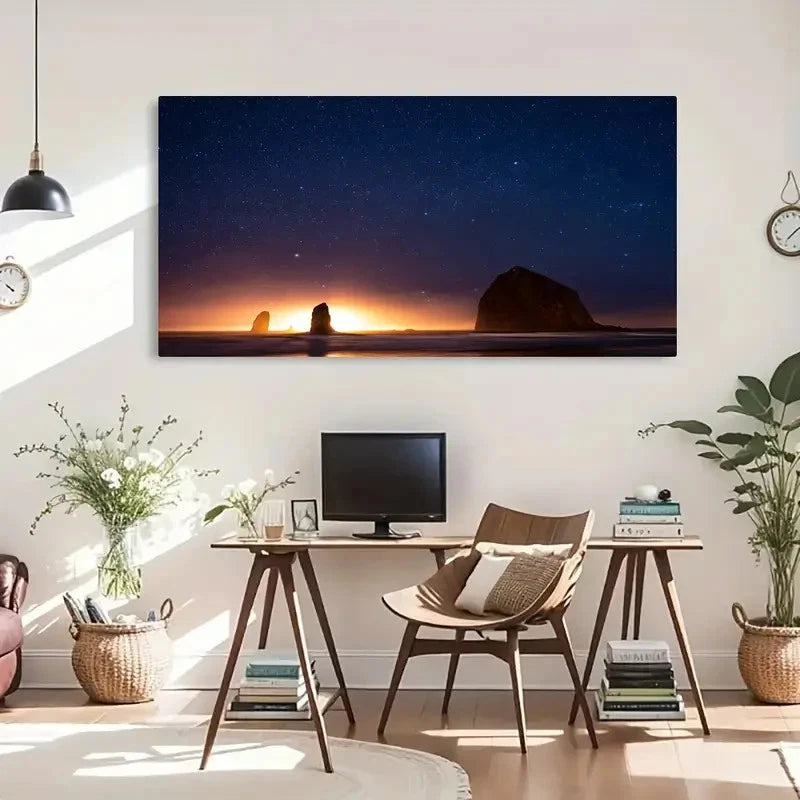 Scenery Landscape Snow Fog Wall Art Canvas Office Home Room Framed 120x60cm