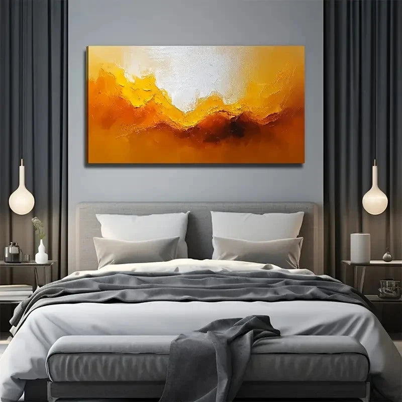 Modern Ink Landscape Painting Wall Art Canvas Office Home Room Framed 120x60cm