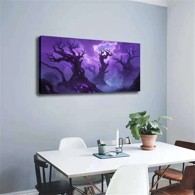 A Forest Full Of Magical Wall Art Canvas Office Home Room Framed 120x60cm