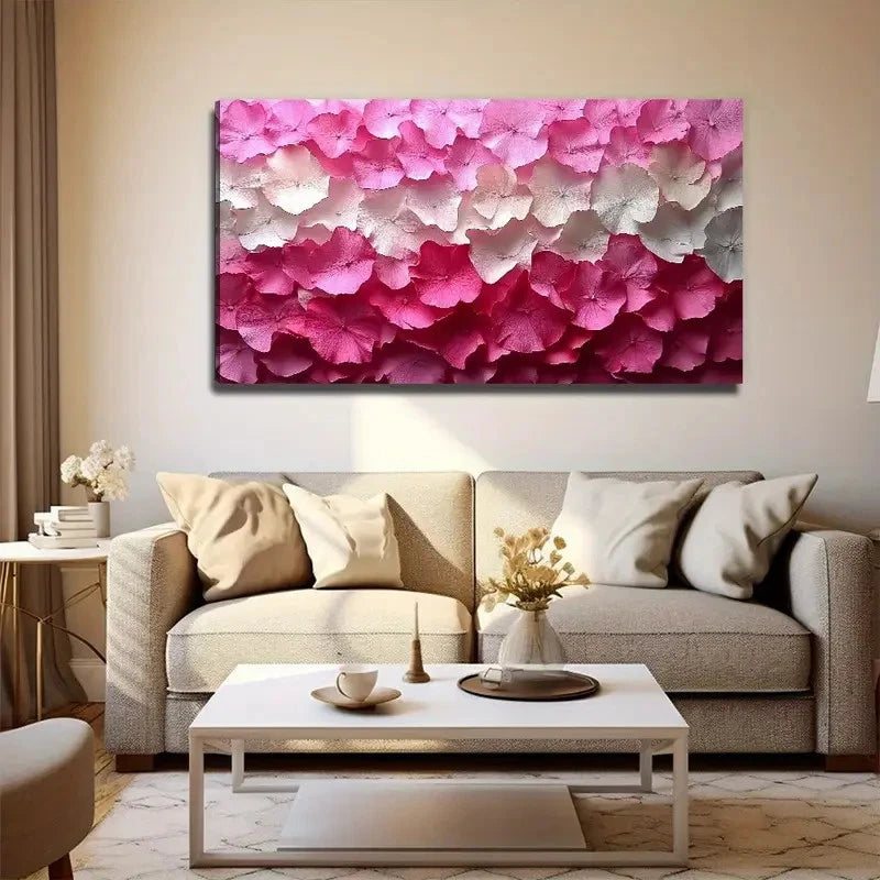 Beautiful Petal Perfect Wall Art Canvas Office Home Room Framed 120x60cm - Bella Home Decor