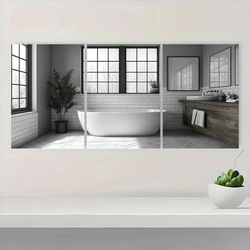 3pcs Bathroom Decor And Accessories I Wall Art Set Canvas Framed 40x60cm - High Quality Print 100% Australian Made Wall Canvas Ready to Hang - Bella Home Decor