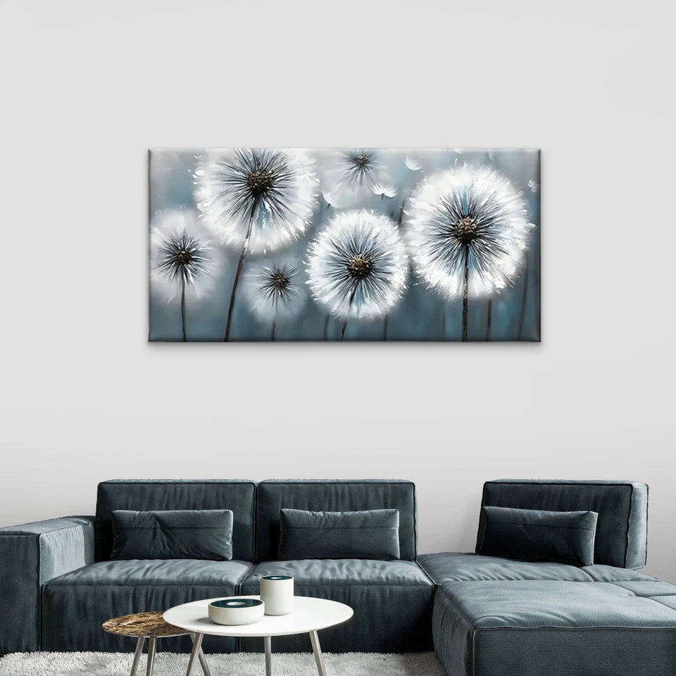 Dendera Flower Abstract Wall Art Canvas Office Home Room Framed 120x60cm