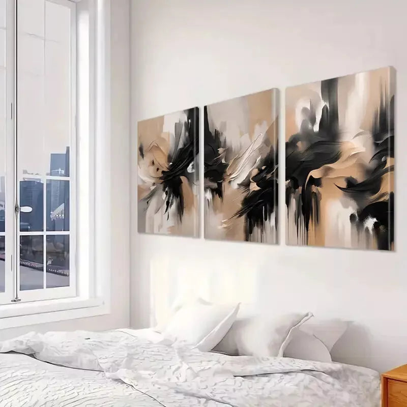 3pcs Abstract Canvas Wall Art Set Canvas Framed 40x60cm - High Quality Print 100% Australian Made Wall Canvas Ready to Hang - Bella Home Decor