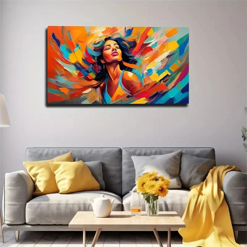 Surreal Acrylic Welcome Spaces Wall Art Canvas Office Home Room Framed 120x60cm