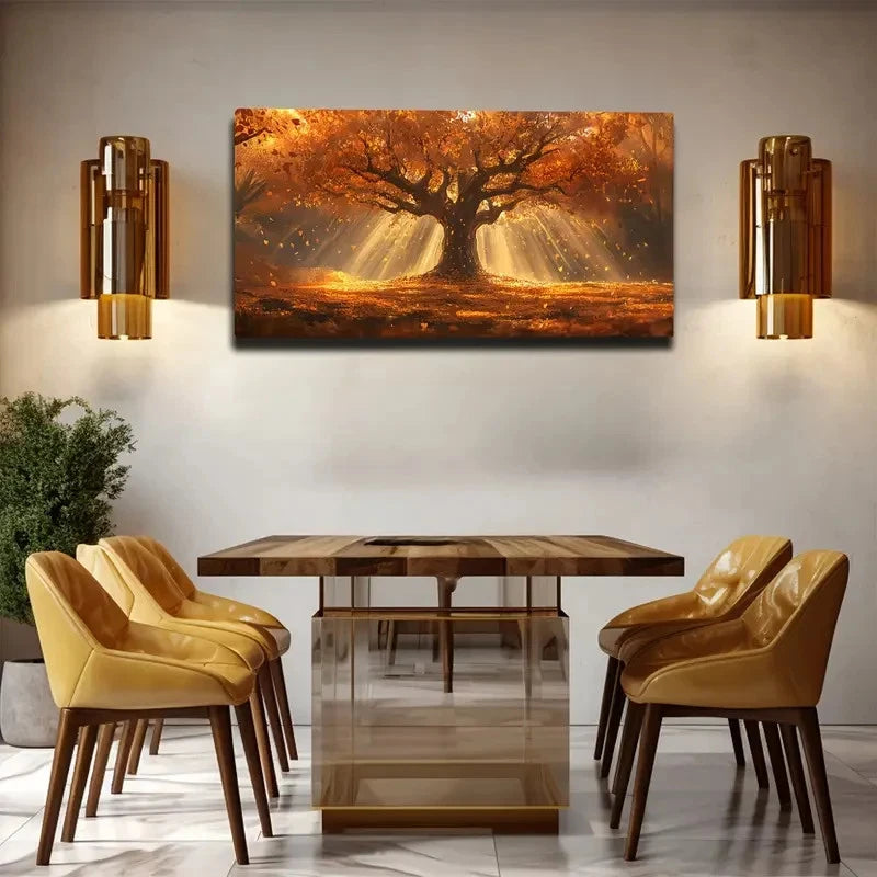 Life Tree Beautiful Nature Wall Art Canvas Office Home Room Framed 120x60cm