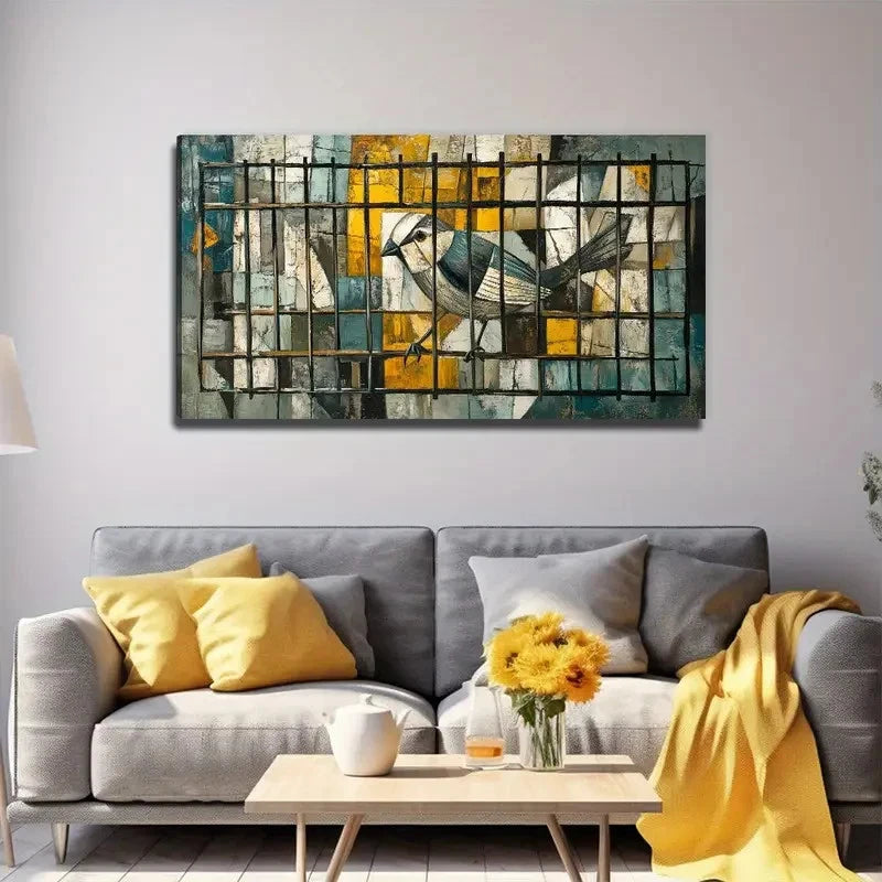 Modern Landscape Theme Wall Art Canvas Office Home Room Framed 120x60cm