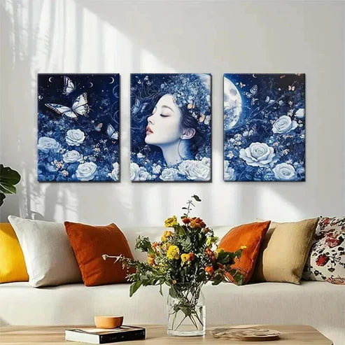 3pcs Vibrant Autumn Leaves & Mountain Reflection Wall Art Canvas Unframed - High Quality Print 100% Australian Made Wall Canvas (Copy)