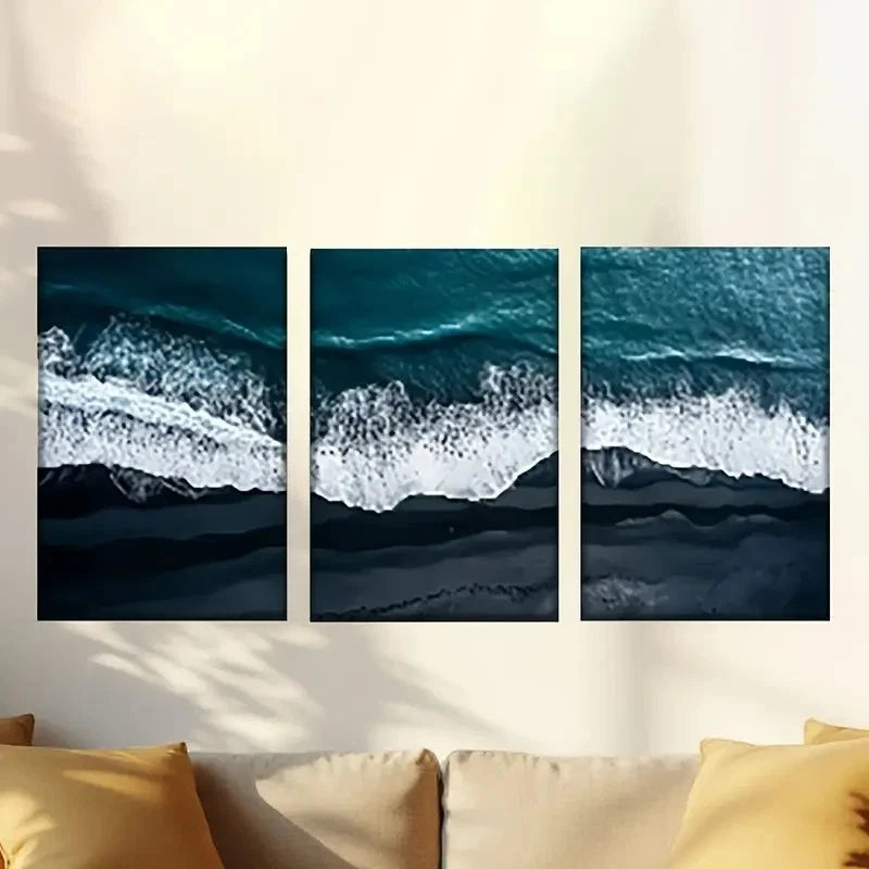 3pcs the ocean canvas print Wall Art Set Canvas Framed 50x70cm - High Quality Print 100% Australian Made Wall Canvas Ready to Hang