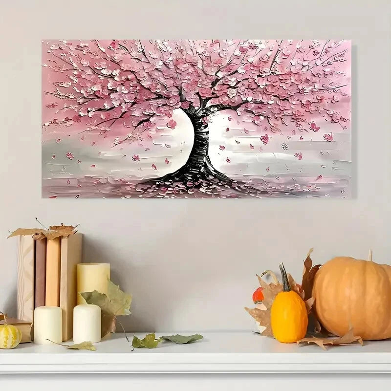 Cherry Blossom Tree Art Wall Art wall canvas office home room framed 120x60cm - Bella Home Decor