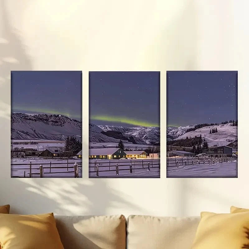 3pcs Fascinating universe Wall Art Set Canvas Framed 60x90cm - High Quality Print 100% Australian Made Wall Canvas Ready to Hang