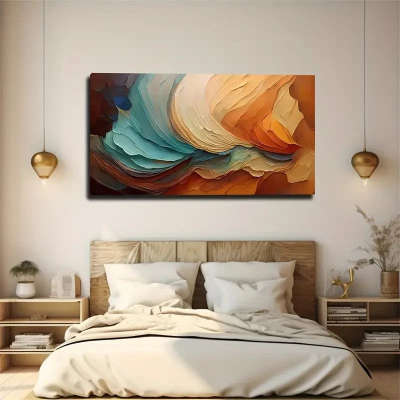 Layered Culture Creation Wall Art Canvas Office Home Room Framed 120x60cm