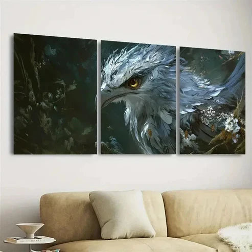3pcs Barocco Bird Wall Art Set Canvas Unframed – High Quality Print, 100% Australian Made Wall Canvas - Bella Home Decor