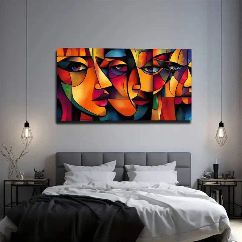 A Variety Of Irregular Graphics Wall Art Canvas Office Home Room Framed 120x60cm