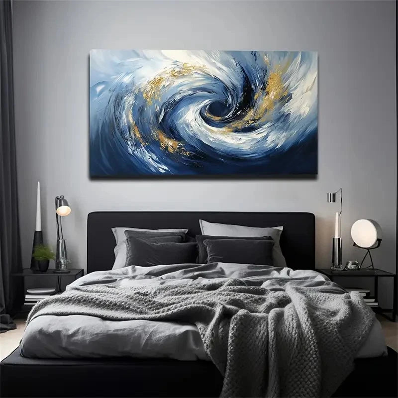 Colorful Abstract Water Nature Wall Art Canvas Office Home Room Framed 120x60cm