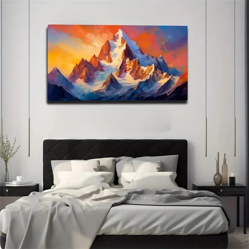 Modern Bohemian Art Deco Mount Wall Art Canvas Office Home Room Framed 120x60cm