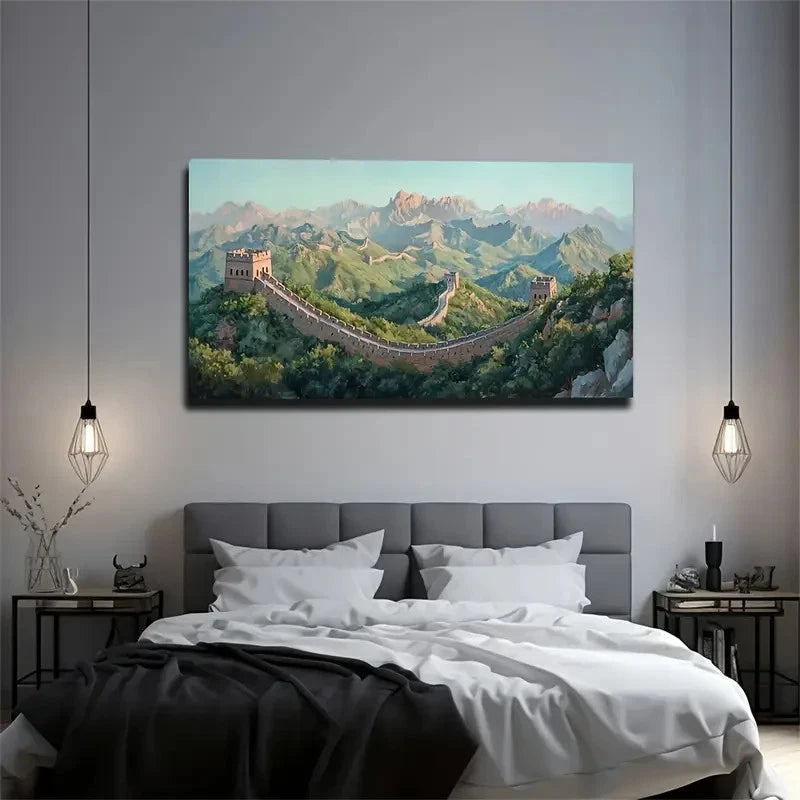 The Magnificent Great Wall Art Canvas Office Home Room Framed 120x60cm