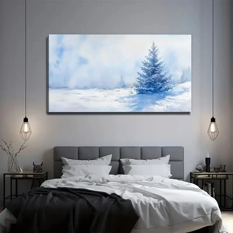 Lone Pine Tree Perfect Wall Art Canvas Office Home Room Framed 120x60cm