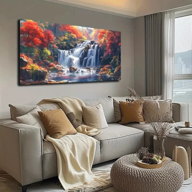 Minimalist Abstract Nature Wall Art canvas office home room framed 120x60cm - Bella Home Decor
