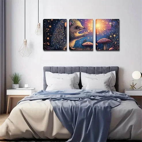 3pcs Mysterious Light of the Forest Wall Art Canvas Unframed - High Quality Print 100% Australian Made Wall Canvas