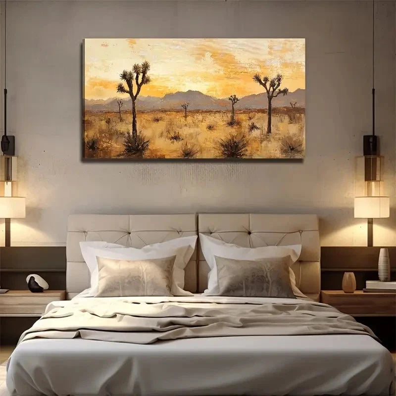 Modern Bohemian Style Tree Wall Art Canvas Office Home Room Framed 120x60cm