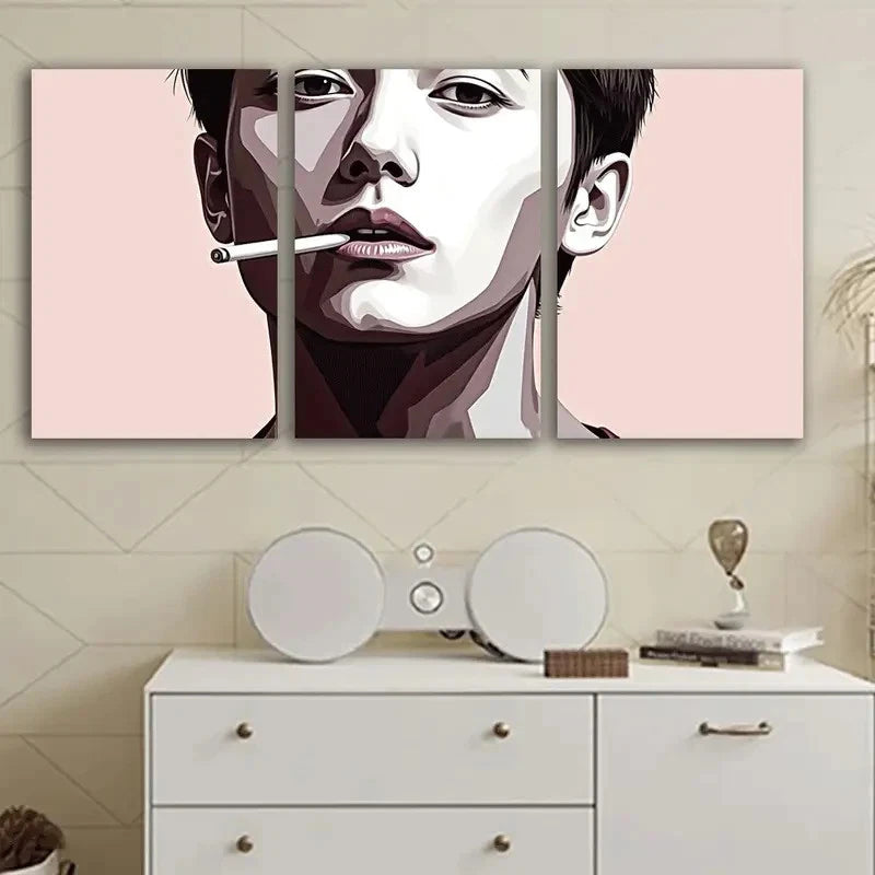 3pcs Picture Of Man Wall Art Set Canvas Framed 50x70cm - High Quality Print 100% Australian Made Wall Canvas Ready to Hang