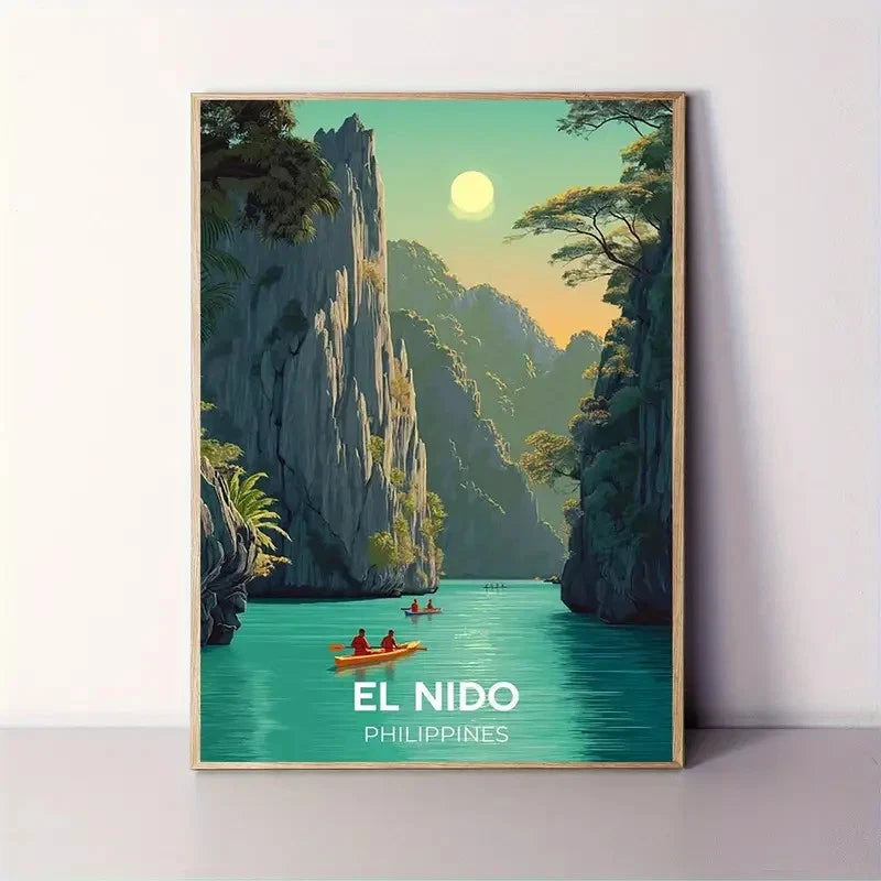 El Nido Philippines Travel Poster Print Wall Art