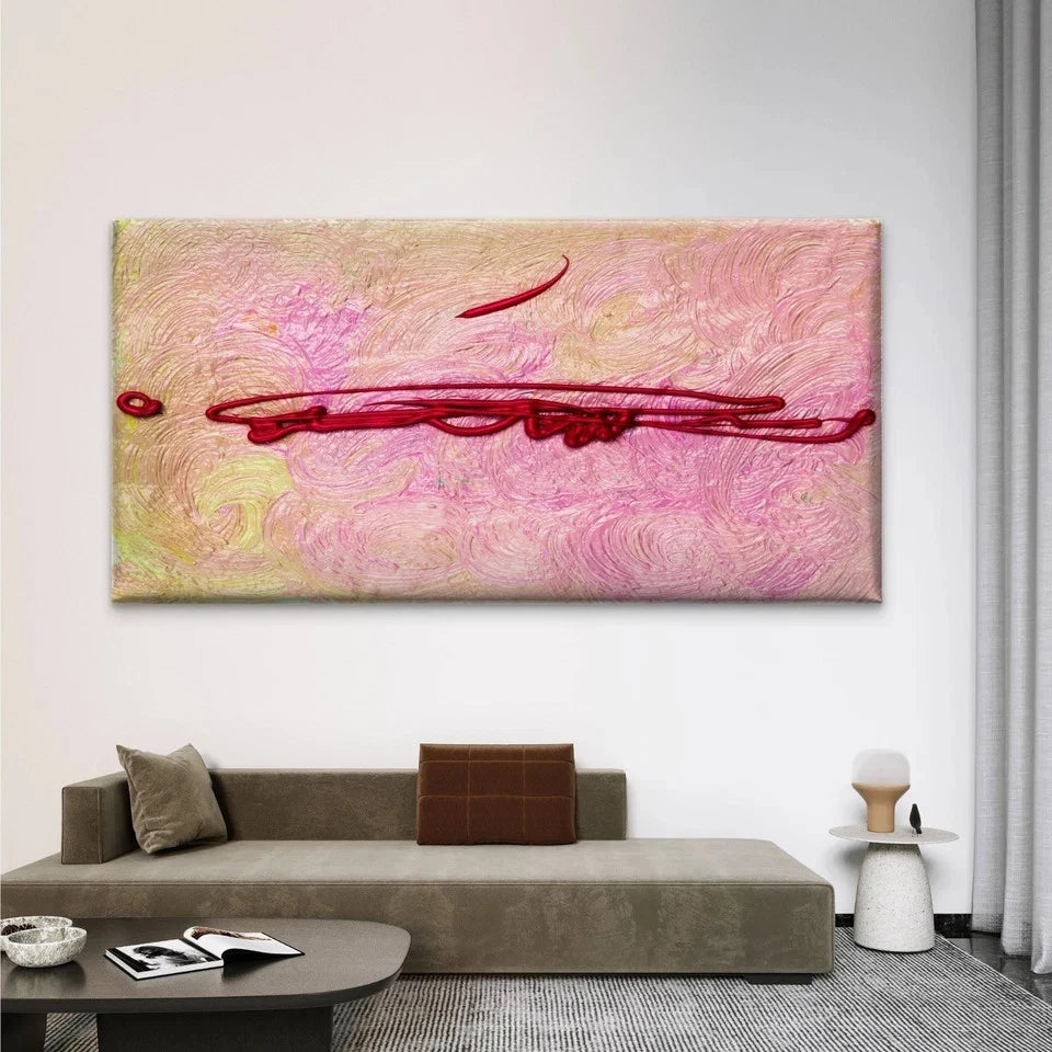 Abstract Acrylic Texture Wall Art Canvas Office Home Room Framed 120x60cm