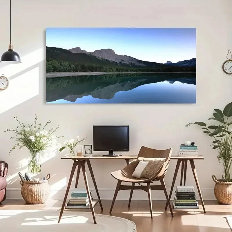 Natural Scenery Wedge Serenity Wall Art Canvas Office Home Room Framed 120x60cm