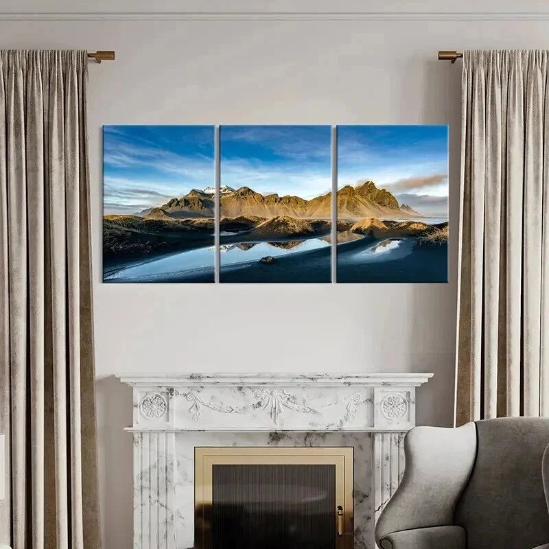 3pcs Desert & Rocks Nature Landscape Wall Art Set Canvas Framed 40x60cm - High Quality Print 100% Australian Made Wall Canvas Ready to Hang - Bella Home Decor