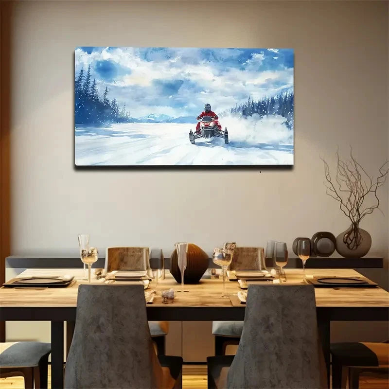 Grows In A Thick Coniferous Wall Art Canvas Office Home Room Framed 120x60cm
