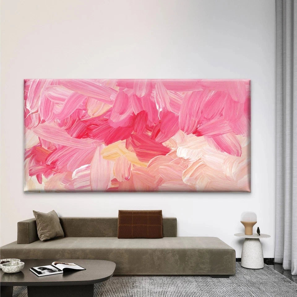 Abstract Colorful Brush Strokes Wall Art Canvas Office Home Room Framed 120x60cm