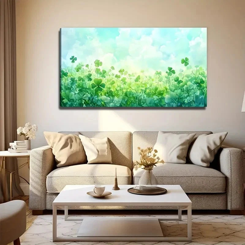 Clover World Decoration Wall Art Canvas Office Home Room Framed 120x60cm