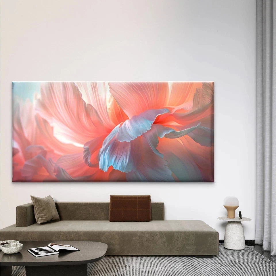 Graceful Flower Petals Wall Art Canvas Office Home Room Framed 120x60cm