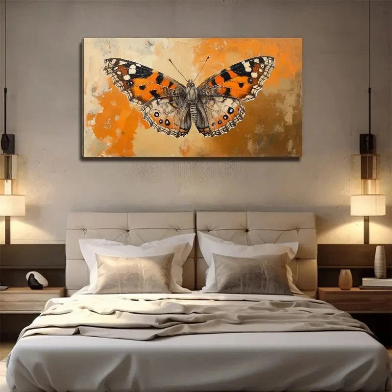 Butterfly Insect Perfect Wall Art Canvas Office Home Room Framed 120x60cm