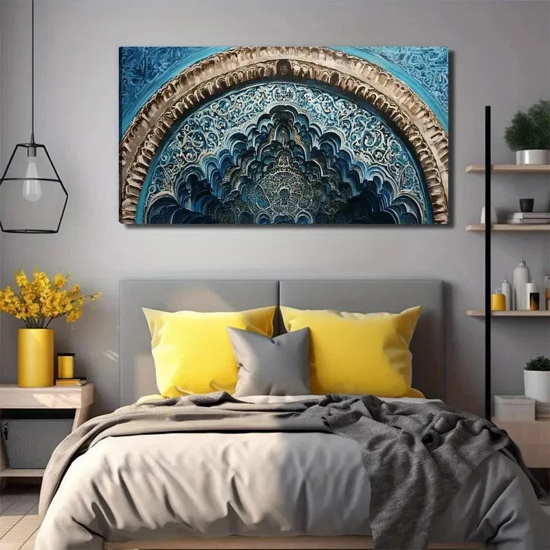 Architectural Flowers Wall Art Canvas Office Home Room Framed 120x60cm