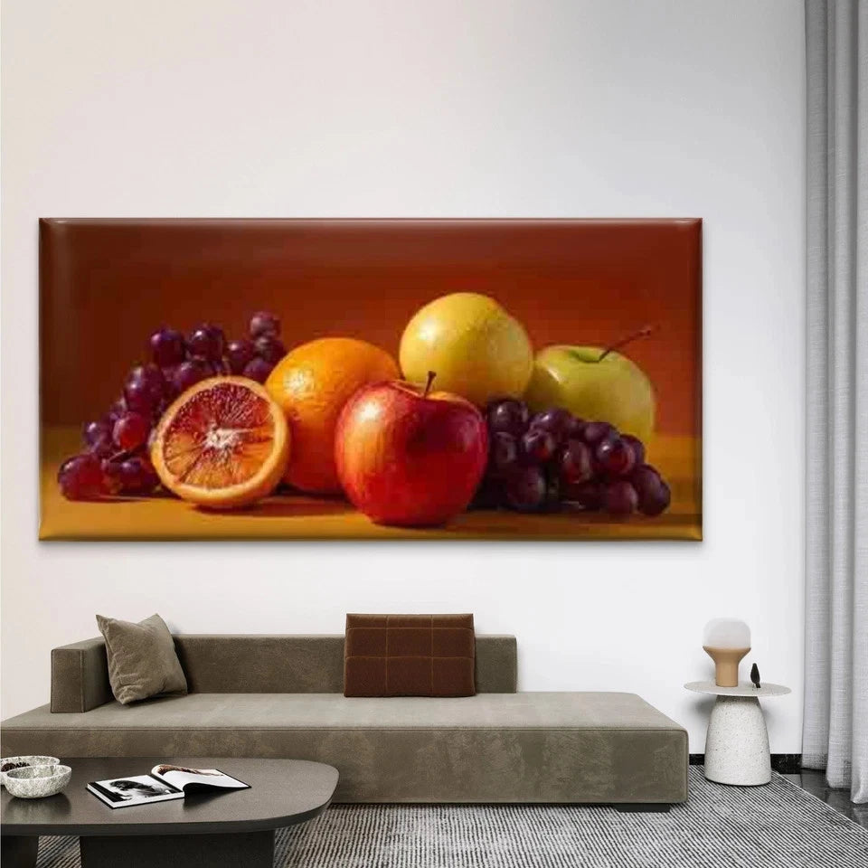 Fresh Fruit Wall Art Canvas Office Home Room Framed 120x60cm
