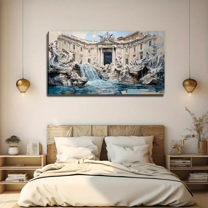 Italy Attractions interior Wall Art Canvas Office Home Room Framed 120x60cm