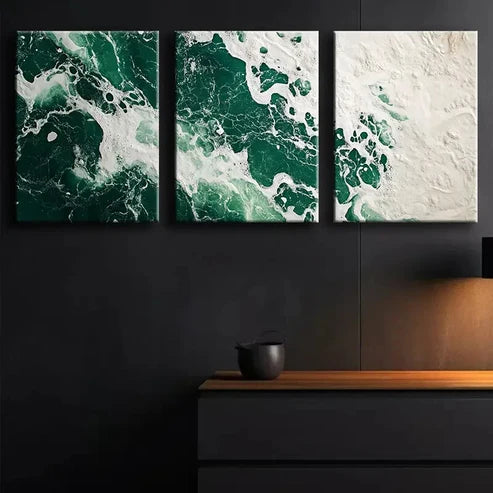 3pcs Featuring the Antarctic Ice Shelf Wall Art Set Canvas Unframed - High Quality Print 100% Australian Made Wall Canvas